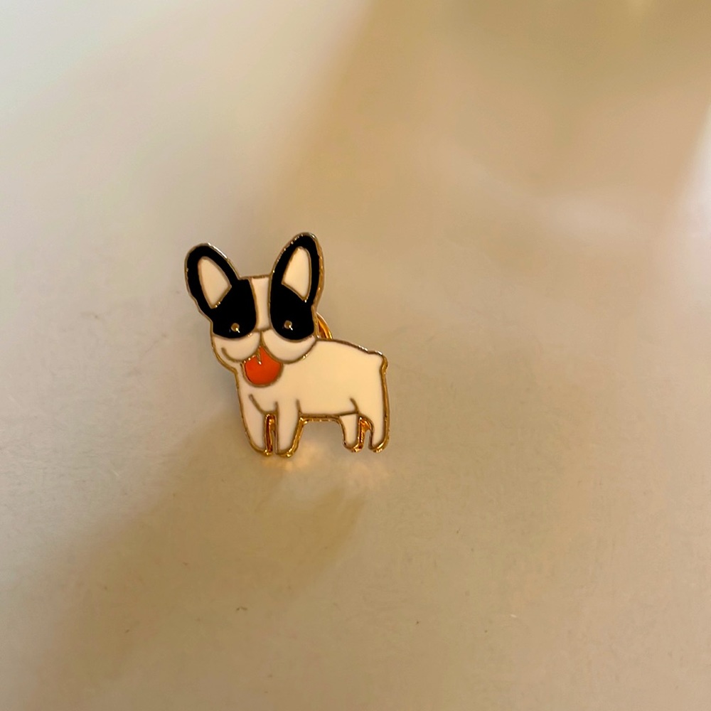 Dog enamel pin